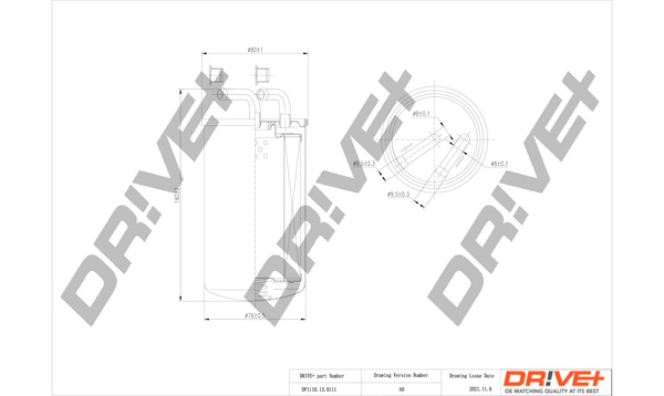 Filtru combustibil (DP1110130111 DRIVE) MITSUBISHI