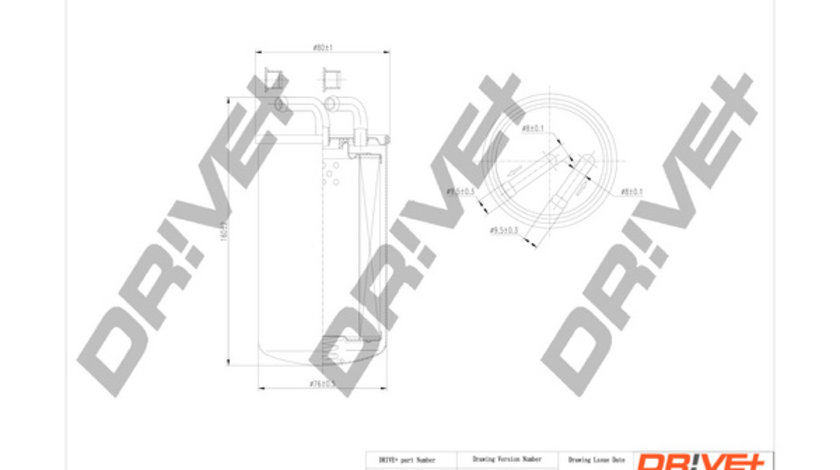 Filtru combustibil (DP1110130111 DRIVE) MITSUBISHI