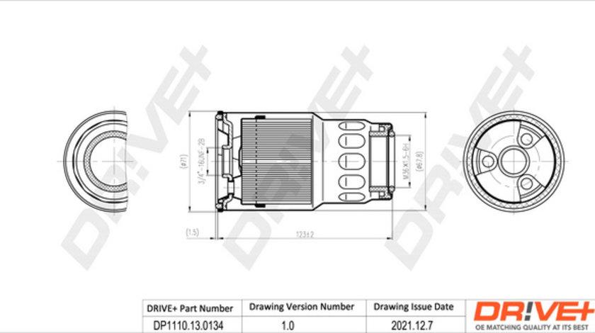 Filtru combustibil (DP1110130134 DRIVE) MAZDA,SUBARU,TOYOTA