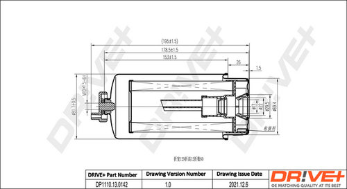 Filtru combustibil (DP1110130142 DRIVE) FORD,LDV,LTI