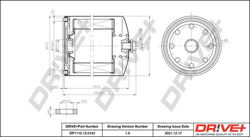 Filtru combustibil (DP1110130143 DRIVE) AEBI,BASAK,BELARUS,DEUTZ-FAHR,FENDT,FIAT,FORD,INTERNATIONAL ...