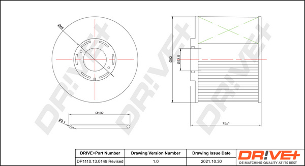 Filtru combustibil (DP1110130149 DRIVE) Citroen,DS,FIAT,FORD,PEUGEOT,TOYOTA