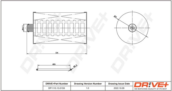 Filtru combustibil (DP1110130159 DRIVE) VW