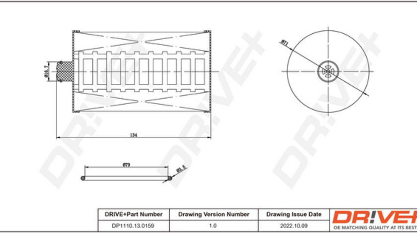 Filtru combustibil (DP1110130159 DRIVE) VW