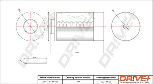 Filtru combustibil (DP1110130160 DRIVE) IRISBUS,IVECO,YAMAHA MOTORCYCLES