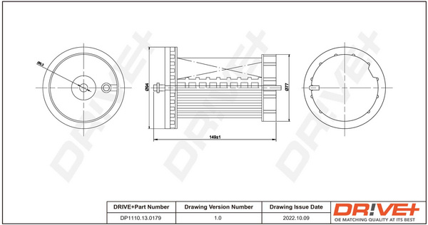 Filtru combustibil (DP1110130179 DRIVE) AUDI,CUPRA,FORD,SEAT,SKODA,VW