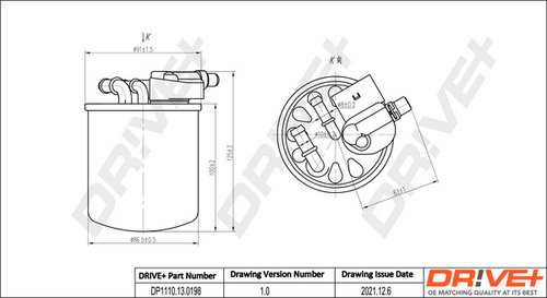 Filtru combustibil (DP1110130198 DRIVE) INFINITI,MERCEDES-BENZ