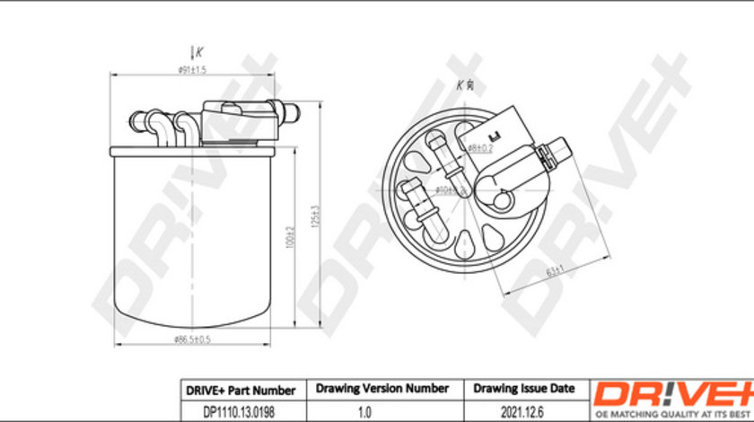 Filtru combustibil (DP1110130198 DRIVE) INFINITI,MERCEDES-BENZ