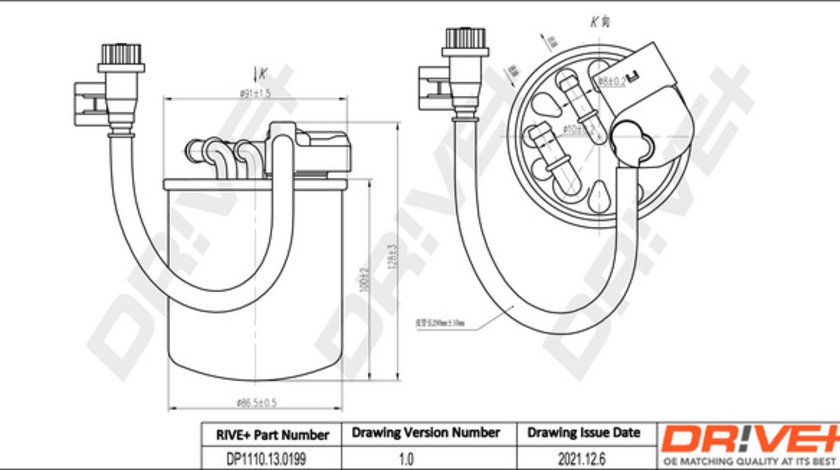 Filtru combustibil (DP1110130199 DRIVE) MERCEDES-BENZ