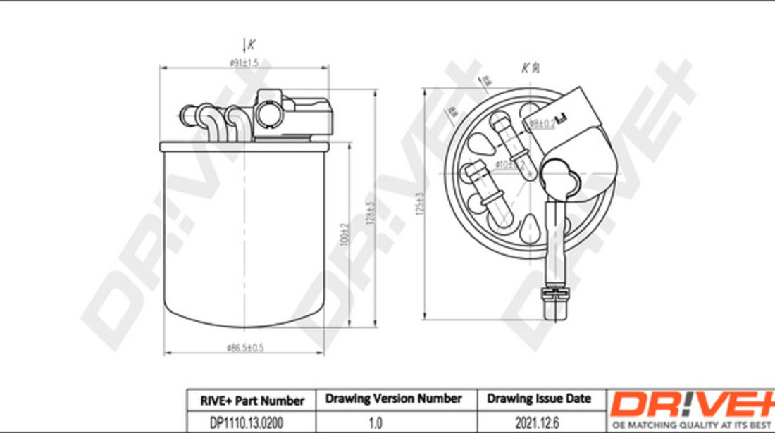 Filtru combustibil (DP1110130200 DRIVE) MERCEDES-BENZ