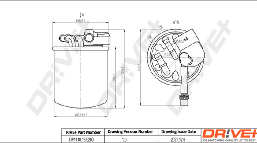 Filtru combustibil (DP1110130200 DRIVE) MERCEDES-BENZ