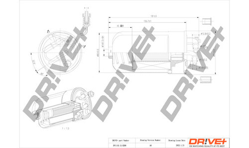 Filtru combustibil (DP1110130290 DRIVE) OPEL,VAUXHALL