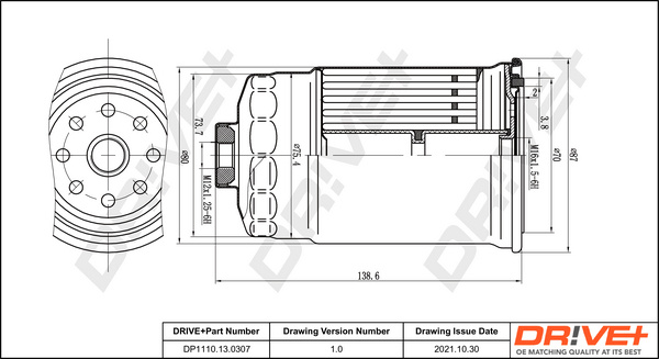Filtru combustibil (DP1110130307 DRIVE) HYUNDAI,KIA
