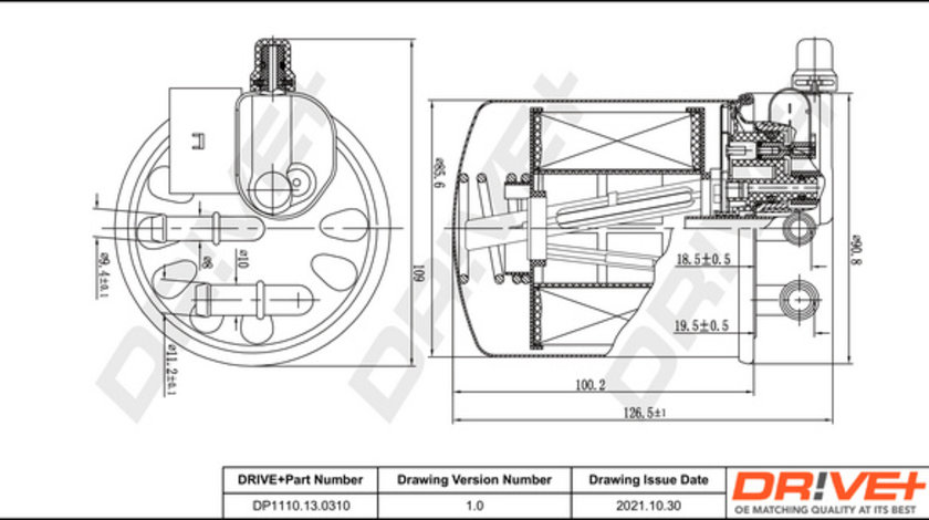 Filtru combustibil (DP1110130310 DRIVE) INFINITI,MERCEDES-BENZ