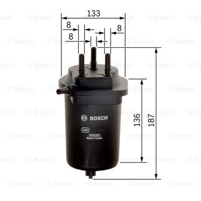 Filtru combustibil (F026402077 BOSCH)