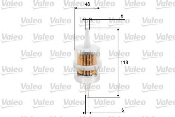 Filtru combustibil FIAT CROMA (154) (1985 - 1996) VALEO 587005 piesa NOUA