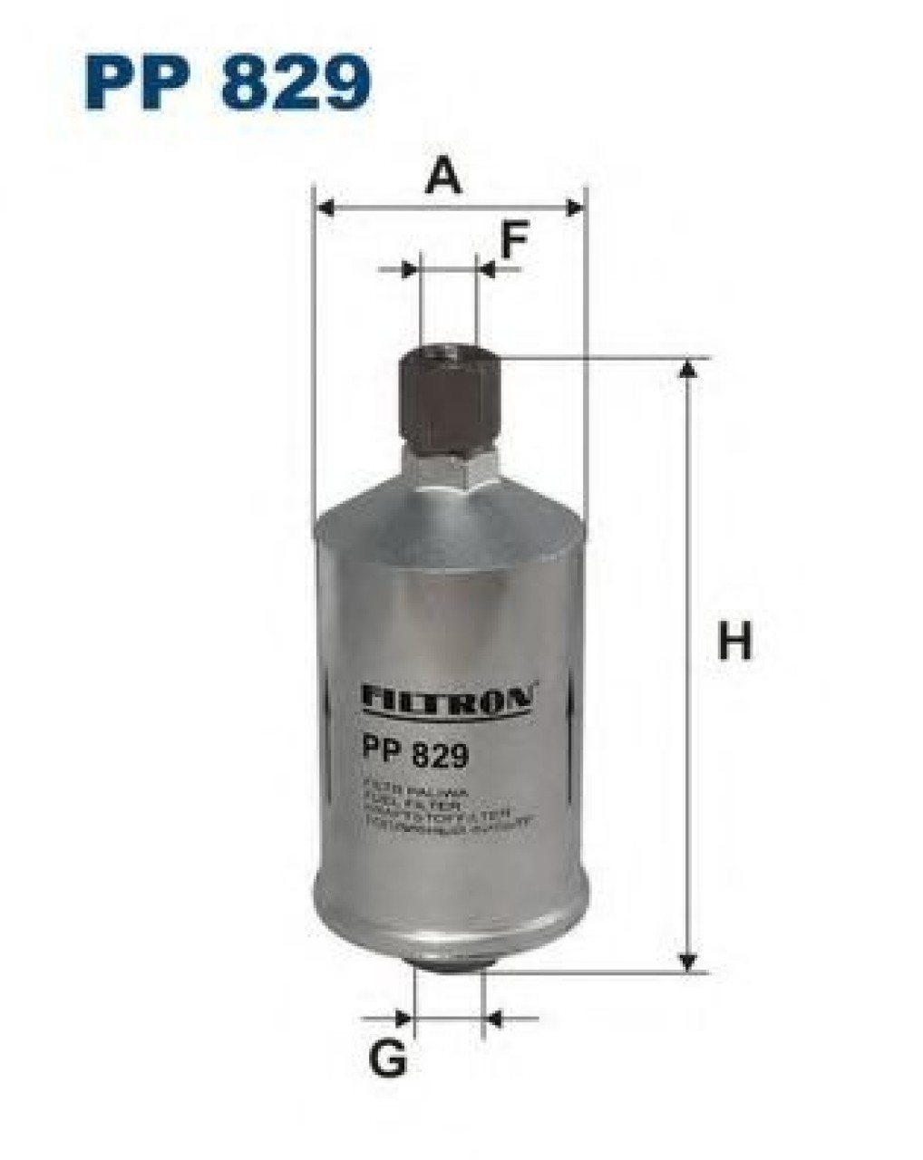 Filtru combustibil FIAT CROMA (154) (1985 - 1996) FILTRON PP829 piesa NOUA