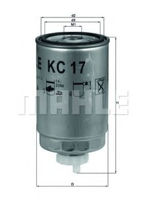 Filtru combustibil FIAT DUCATO bus (230) (1994 - 2002) KNECHT KC 17D piesa NOUA