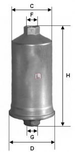 Filtru combustibil FIAT DUCATO bus (230) (1994 - 2002) SOFIMA S 1504 B piesa NOUA