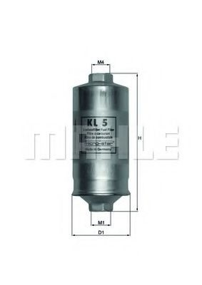 Filtru combustibil FIAT DUCATO bus (230) (1994 - 2002) KNECHT KL 5 piesa NOUA