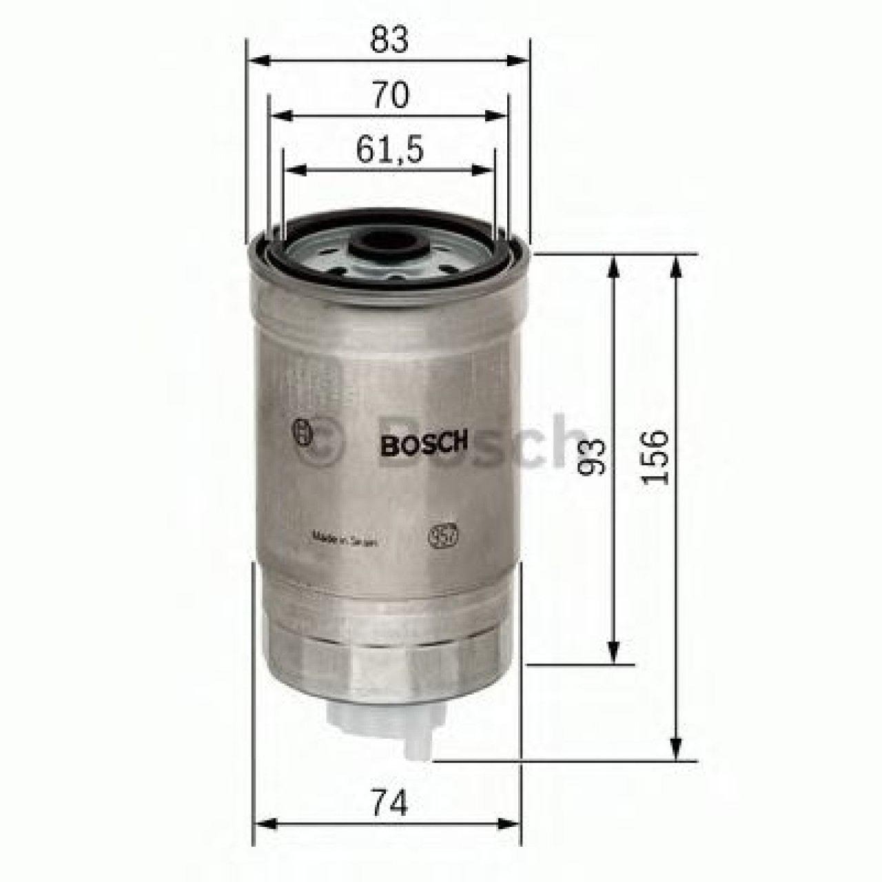 Filtru combustibil FIAT MAREA (185) (1996 - 2007) BOSCH 1 457 434 106 piesa NOUA