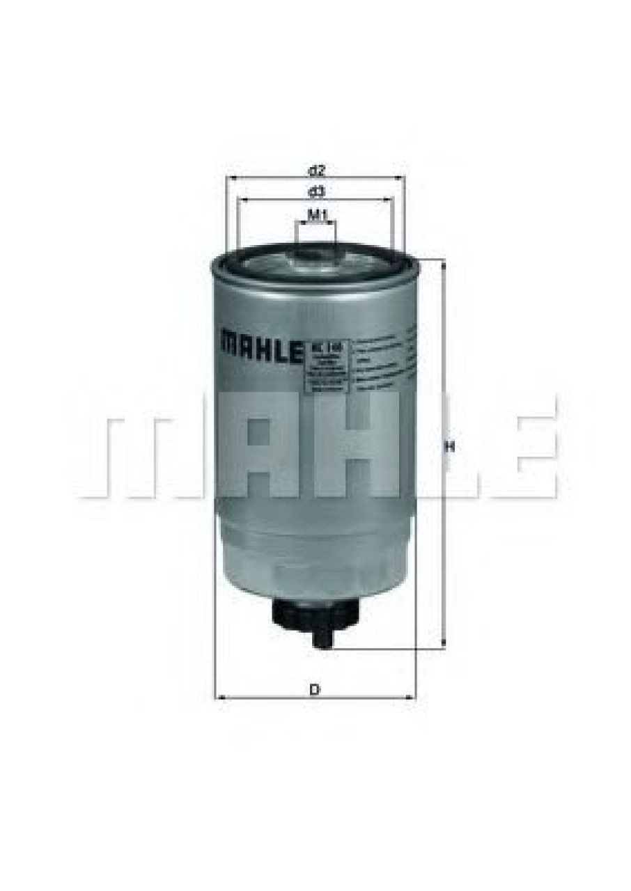Filtru combustibil FIAT MAREA (185) (1996 - 2007) MAHLE ORIGINAL KC 140 piesa NOUA