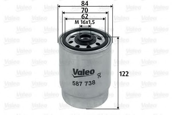 Filtru combustibil FIAT MAREA (185) (1996 - 2007) VALEO 587738 piesa NOUA