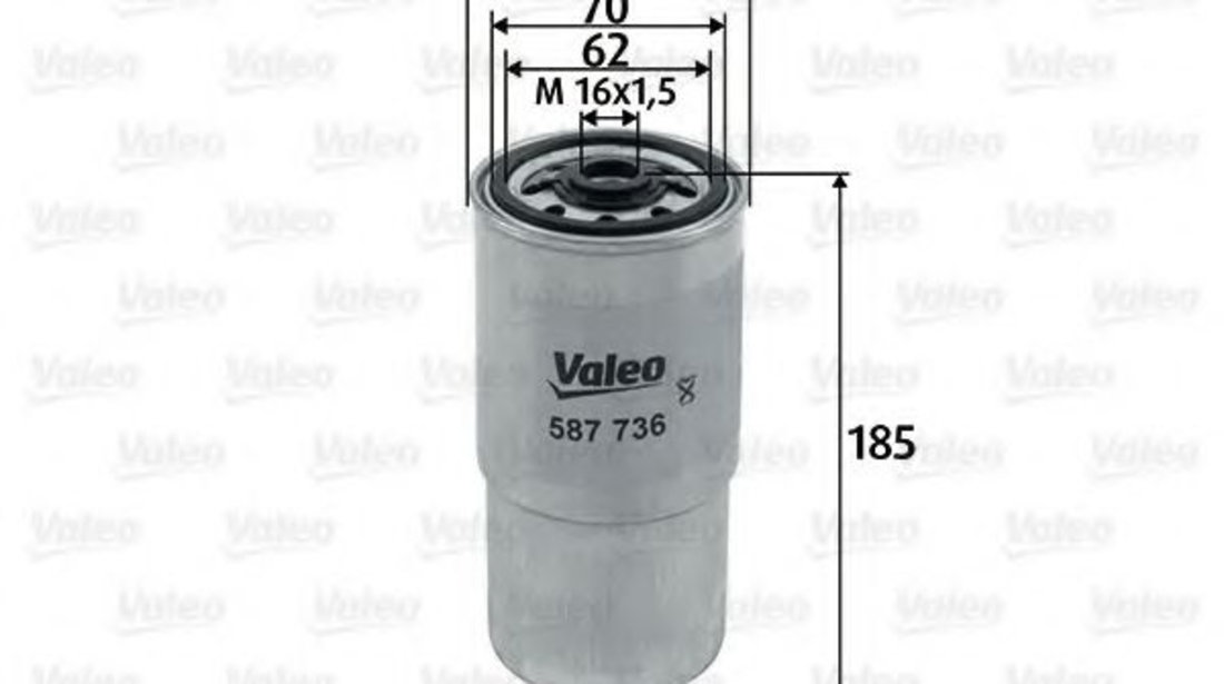 Filtru combustibil FIAT MULTIPLA (186) (1999 - 2010) VALEO 587736 piesa NOUA