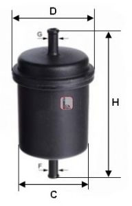 Filtru combustibil FIAT PANDA Van (141) (1986 - 2004) SOFIMA S 3900 B piesa NOUA