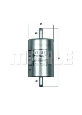Filtru combustibil FIAT PUNTO (176) (1993 - 1999) MAHLE ORIGINAL KL 86 piesa NOUA