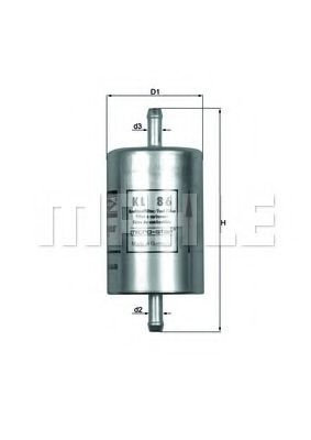 Filtru combustibil FIAT PUNTO Cabriolet (176C) (1994 - 2000) MAHLE ORIGINAL KL 86 piesa NOUA