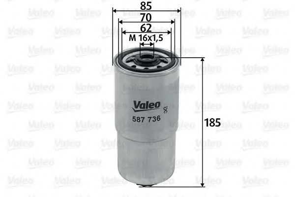 Filtru combustibil FIAT PUNTO Van (188AX) (2000 - 2009) VALEO 587736 piesa NOUA