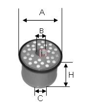 Filtru combustibil FIAT SCUDO combinato (220P) (1996 - 2006) SOFIMA S 0910 NC piesa NOUA