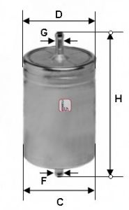 Filtru combustibil FIAT STRADA I (138A) (1978 - 1987) SOFIMA S 1611 B piesa NOUA