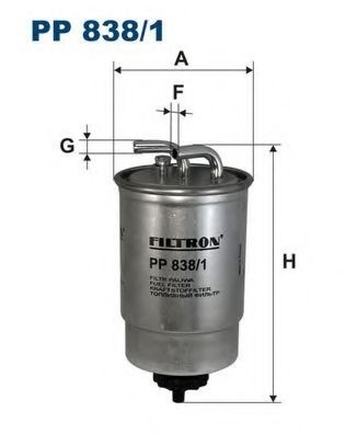 Filtru combustibil FORD COURIER (J3, J5) (1996 - 2016) FILTRON PP838/1 piesa NOUA
