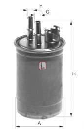 Filtru combustibil FORD COURIER (JV) (1998 - 2016) SOFIMA S 4409 NR piesa NOUA