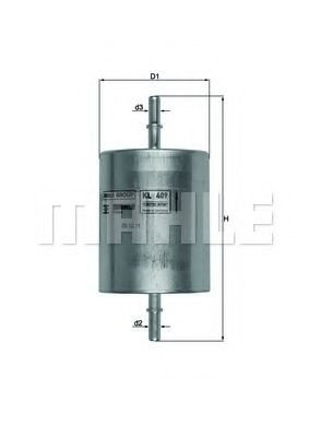Filtru combustibil FORD MONDEO III (B5Y) (2000 - 2007) MAHLE ORIGINAL KL 409 piesa NOUA