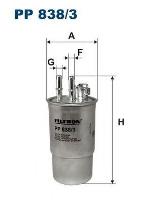 Filtru combustibil FORD MONDEO III Combi (BWY) (2000 - 2007) FILTRON PP838/3 piesa NOUA