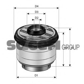 Filtru combustibil FORD RANGER (TKE) (2011 - 2016) PURFLUX C823 piesa NOUA