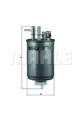 Filtru combustibil FORD TOURNEO CONNECT (2002 - 2016) MAHLE ORIGINAL KL 483 piesa NOUA