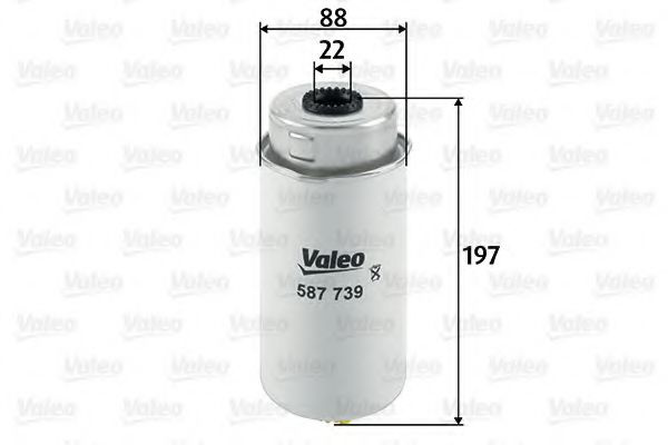 Filtru combustibil FORD TRANSIT bus (2006 - 2014) VALEO 587739 piesa NOUA