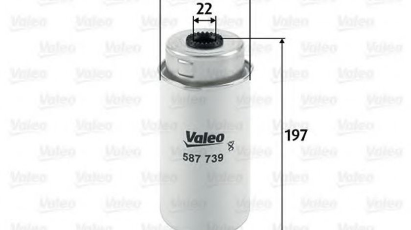 Filtru combustibil FORD TRANSIT caroserie (2006 - 2014) VALEO 587739 piesa NOUA