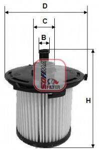 Filtru combustibil FORD TRANSIT caroserie (2013 - 2016) SOFIMA S 6074 NE piesa NOUA