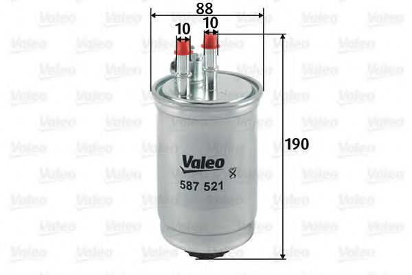 Filtru combustibil FORD TRANSIT CONNECT (P65, P70, P80) (2002 - 2016) VALEO 587521 piesa NOUA