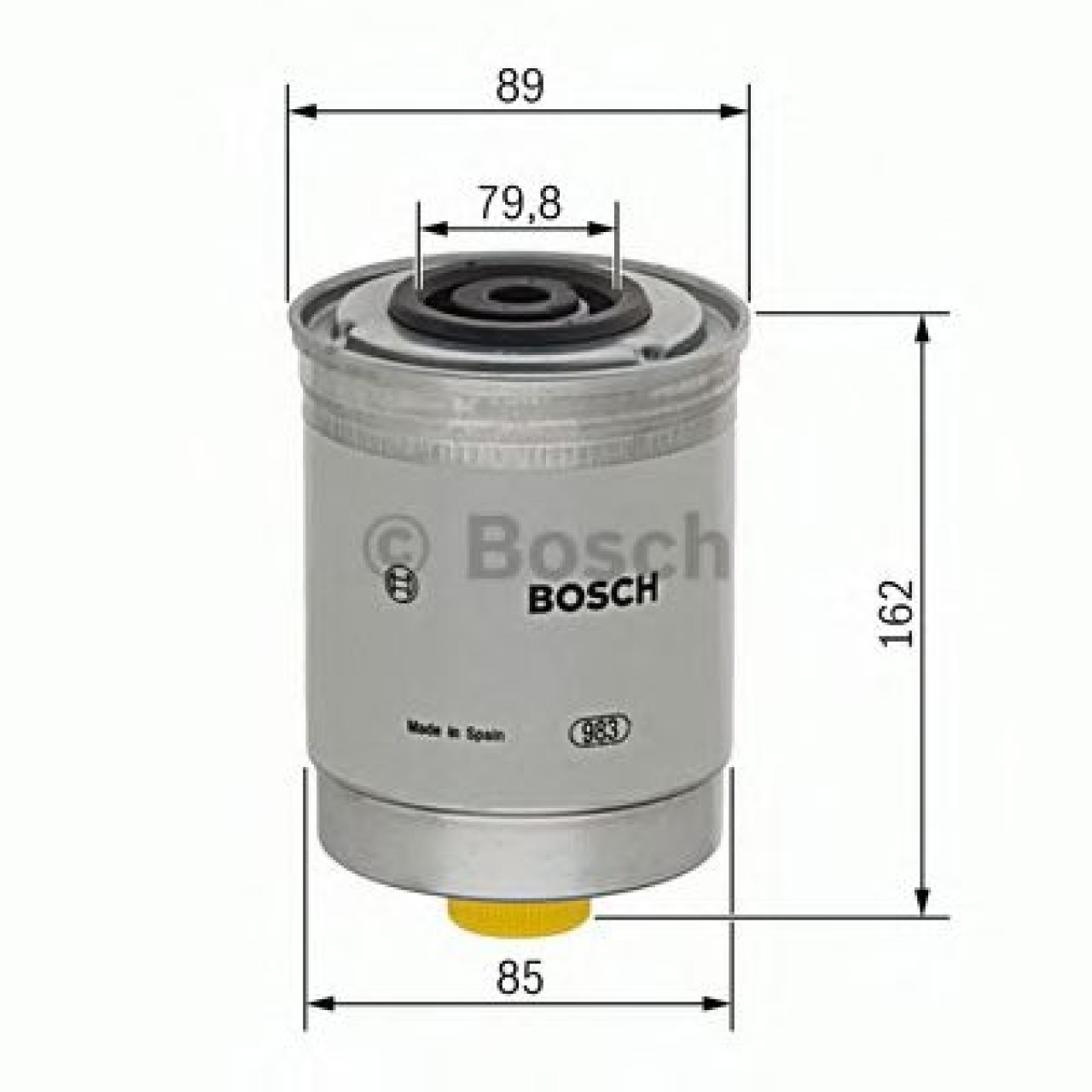Filtru combustibil FORD TRANSIT platou / sasiu (E) (1994 - 2000) BOSCH 1 457 434 408 piesa NOUA
