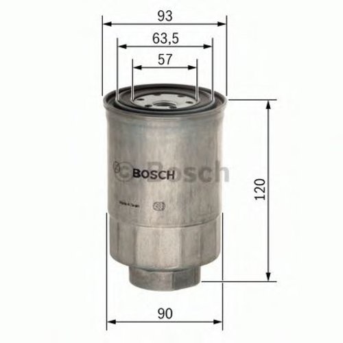 Filtru combustibil HONDA CIVIC VIII Hatchback (FN, FK) (2005 - 2012) BOSCH F 026 402 063 piesa NOUA