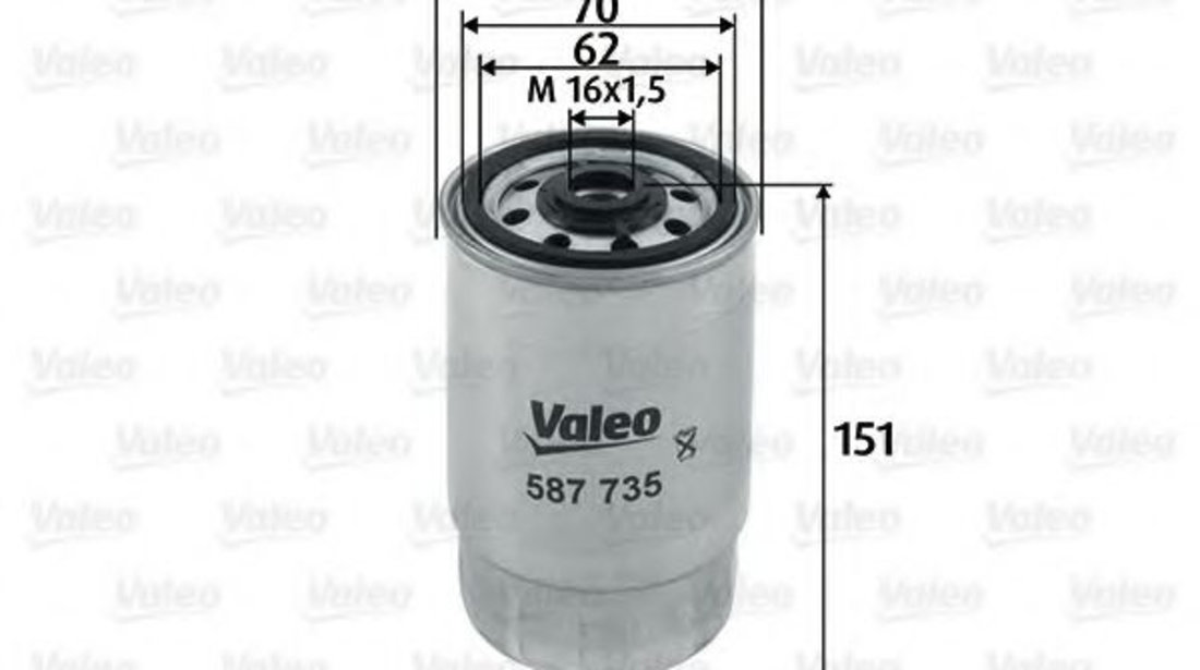 Filtru combustibil HYUNDAI ACCENT III limuzina (MC) (2005 - 2010) VALEO 587735 piesa NOUA