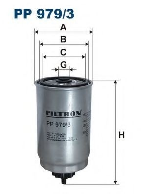 Filtru combustibil HYUNDAI ACCENT III (MC) (2005 - 2010) FILTRON PP979/3 piesa NOUA
