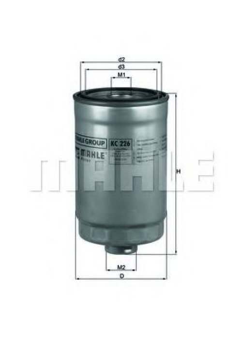 Filtru combustibil HYUNDAI ACCENT IV limuzina (RB) (2010 - 2016) MAHLE ORIGINAL KC 226 piesa NOUA