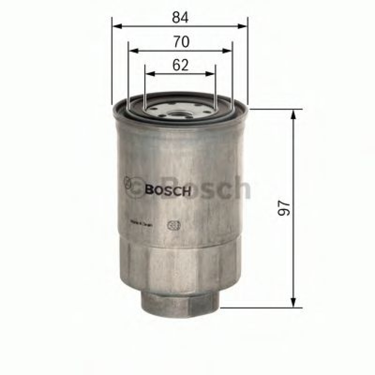 Filtru combustibil HYUNDAI GETZ (TB) (2002 - 2010) BOSCH 1 457 434 443 piesa NOUA